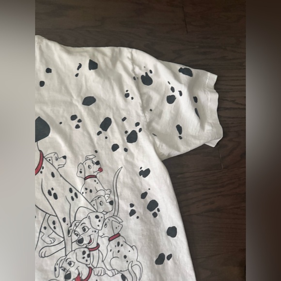 Vintage 1990s 101 Dalmatians All Over Print T-shirt Movie Single Stitch Disney - Picture 15 of 15